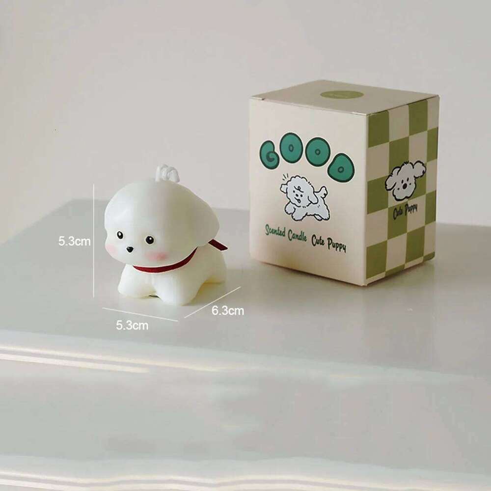 1pc simulation puppy shaped fragrance cute souvenir gift, atmosphere scented candle, is a very good gift S260204