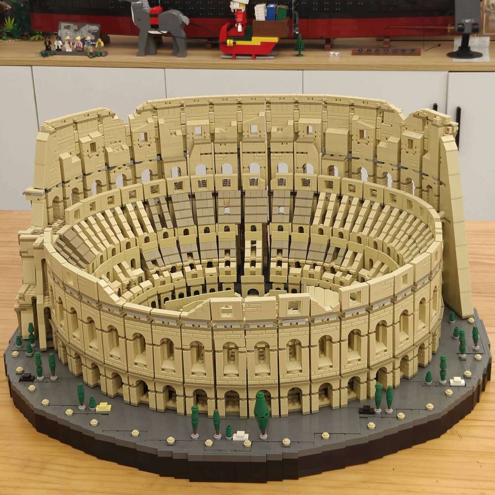 IN STOCK 9036Pcs 86000 Architecture City The Italy Roman Colosseum Model Building Blocks 10276 Bricks Kids Toys Christmas Gifts X260205 - view 6