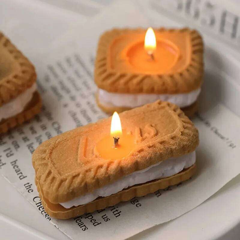 Creative Cookies Aromatherapy Candle Wedding Accompaniment Gifts Family Bedroom Decor S260204