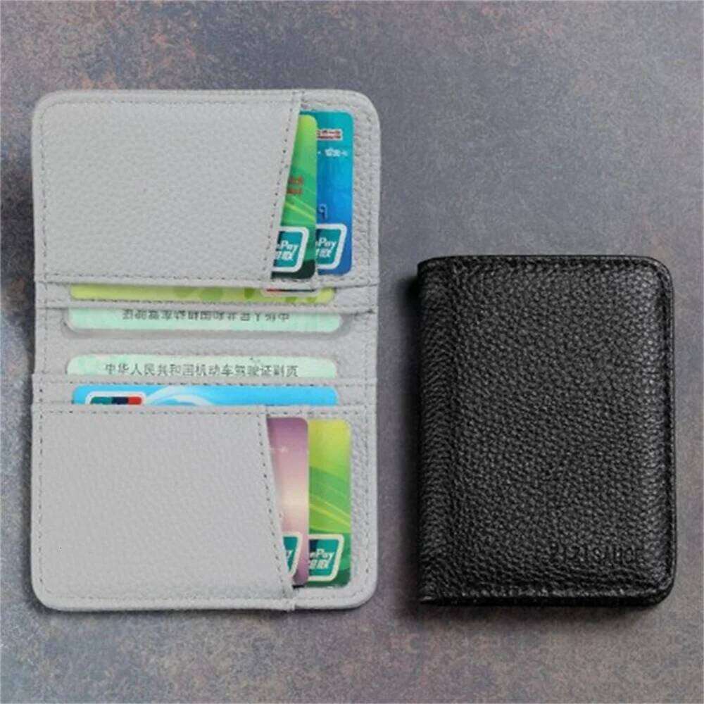 New Super Slim Soft PU Leather Mini Credit Purse Card Holders Men Wallet Thin Small Short Skin Wallets Z260205