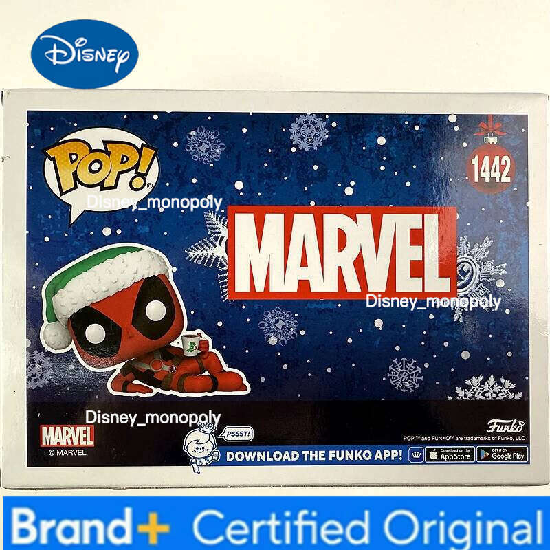 Disney Original Funkos Movies Deadpool Parody Lying Down #1442 Vinyl Action Figure Toys Collectible Dolls Kids Gifts H260205