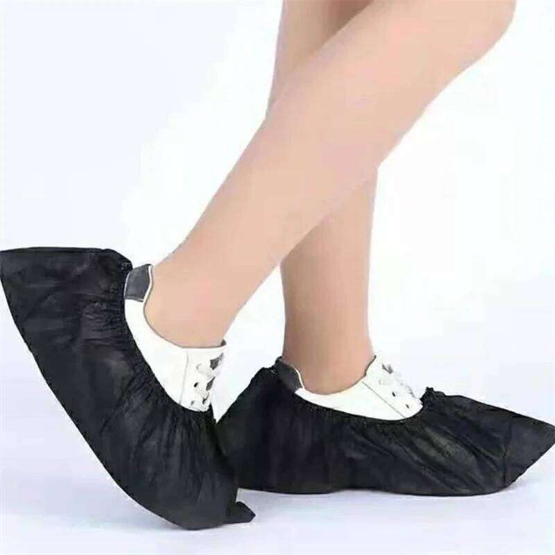 100PCS Disposable Covers Dustproof Non-woven Non-slip Booties Shoe Cover for Students Adults Household Workplace Foot Cove S260204