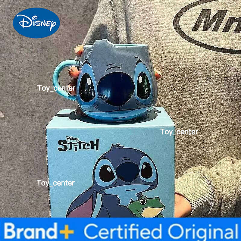Disney Anime Stitch High-Looking Fashion Creative Pattern Couple Milk Drinking Coffee Ceramic Mug Birthday Office Water Cup Gifts H260205