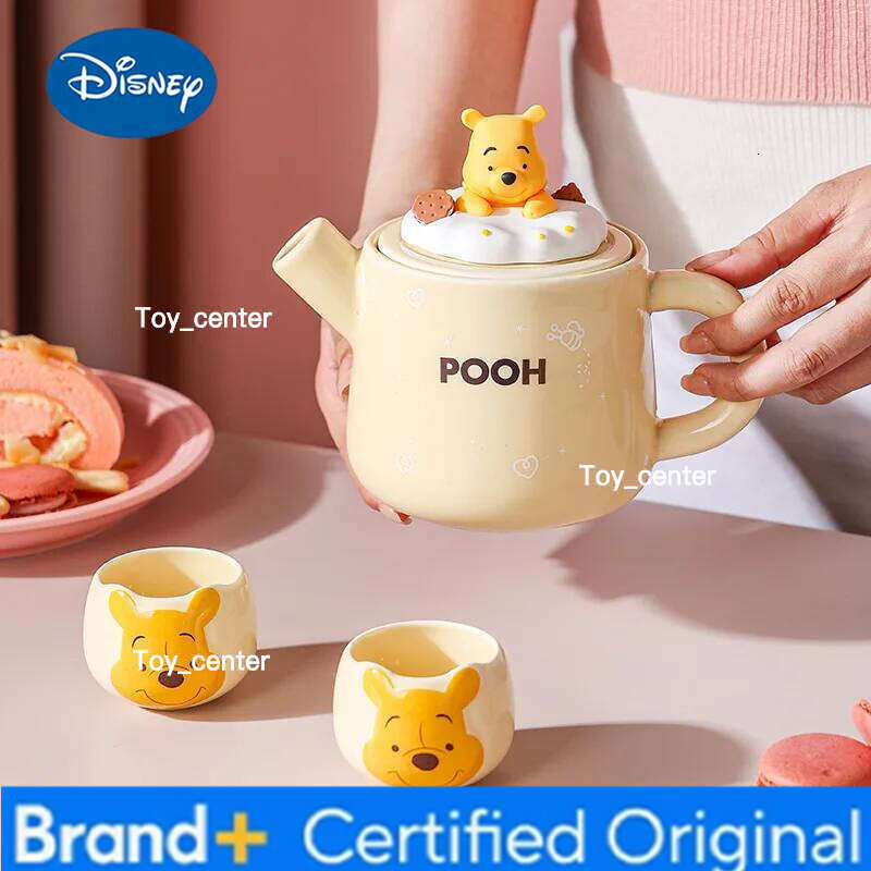 Disney Winnie The Pooh Lotso Set Cute Making Afternoon Tea Companion High Temperature Teapot Gift for Couples H260205
