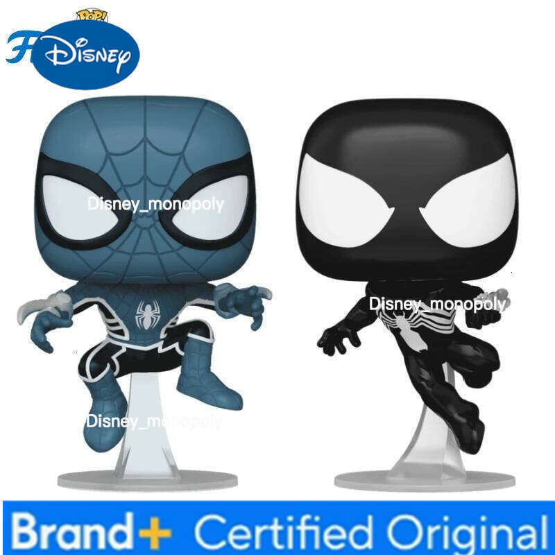 Disney Marvel Funko Pop Comics & Superheroes Symbiote Suit Spider-Man/Fear Itself Suit/Chasm Toys for Boys Gift Collectible Ornaments H260205