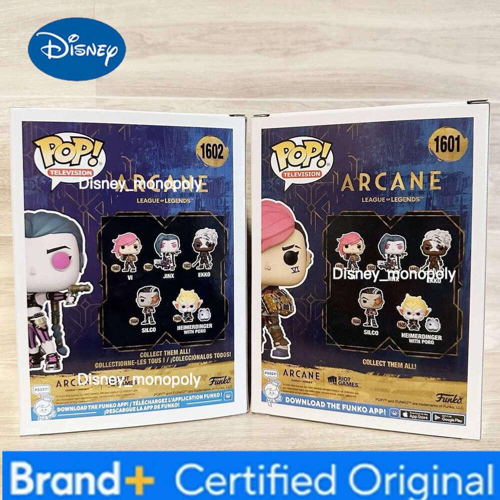 Disney FUNKO POPJinx Vi Caitlyn Mel Viktor Anime ArcaneLeague of Legends Limited Edition Vinyl Figure Collect Decoration Toy H260205