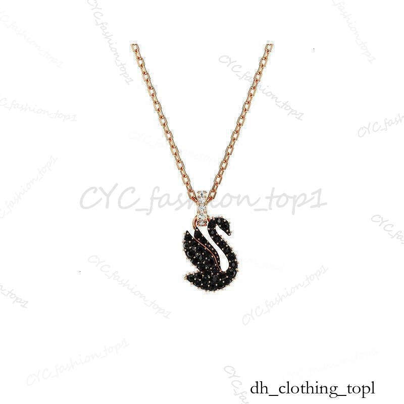 swreoskv Jewlery Necklace Luxury designer design For Women Rose Gold Necklace Shiny Pendant Heart-Shaped Inlaid fashionable high end necklace 0a1