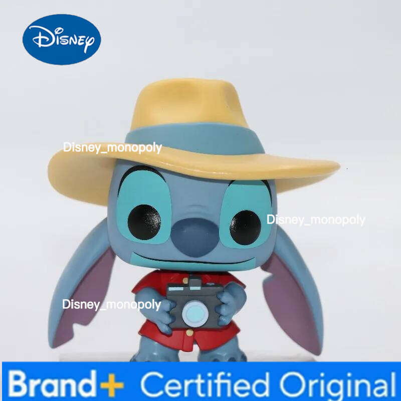 Disney Funko POP Original Lilo & Stitch TOURIST STITCH 1569 Action Figure Toys for Boys Girls Gift Collectible Model Ornaments H260205