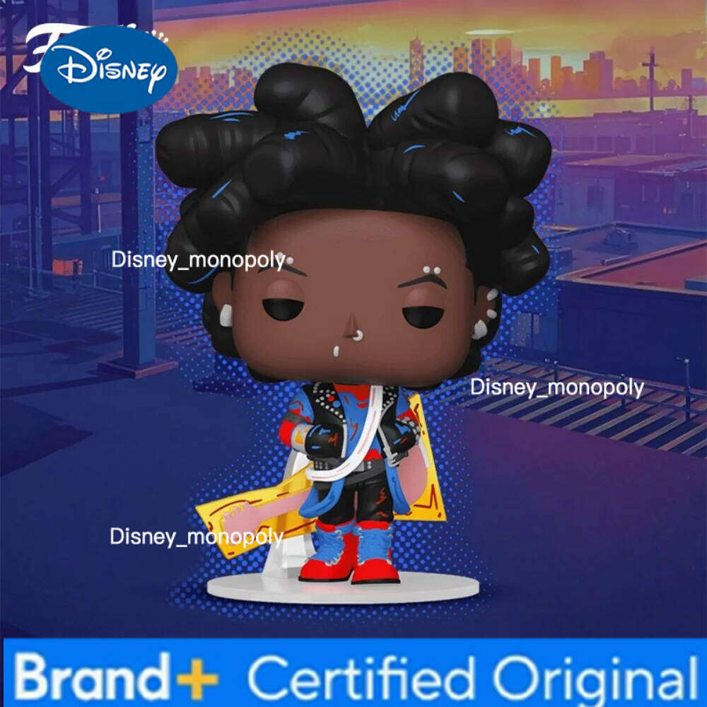 Disney Spider-Punk Action Marvel Series Anime Mayday Parker Figure Model Original Limited Edition Collect Decoration Toys Gifts H260205