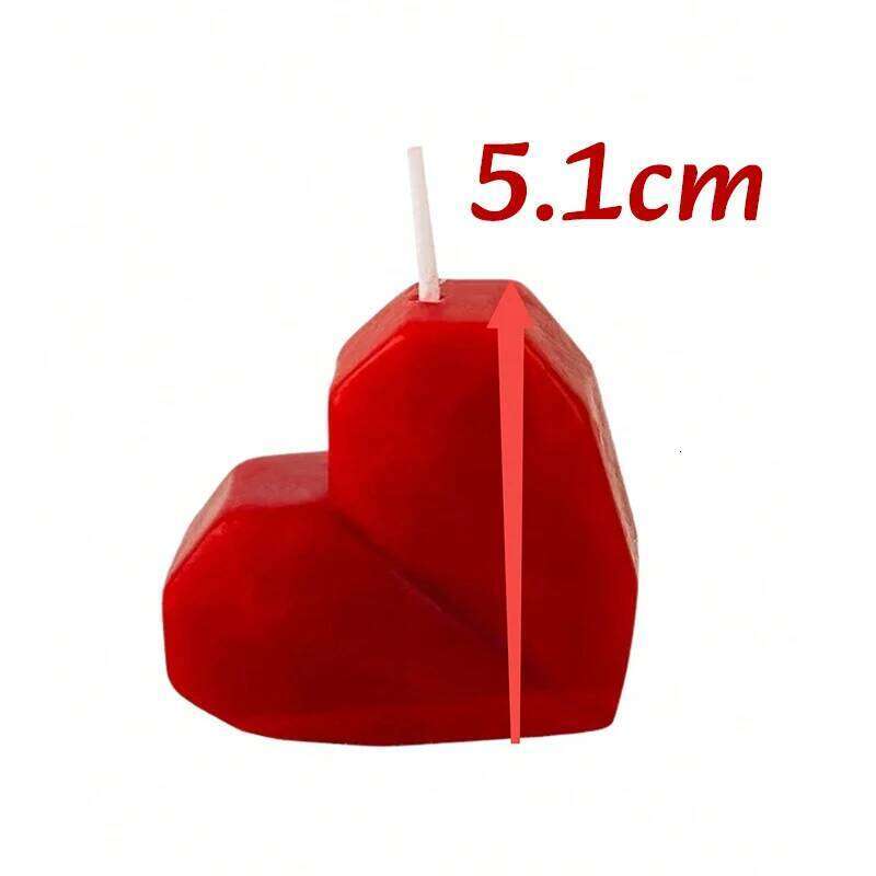 1/2pc 3D Heart-shaped Love Candles Valentine's Day Romantic Gift Handmade Aromatherapy Candle Wedding Home Decor Photo Prop S260204 4b3