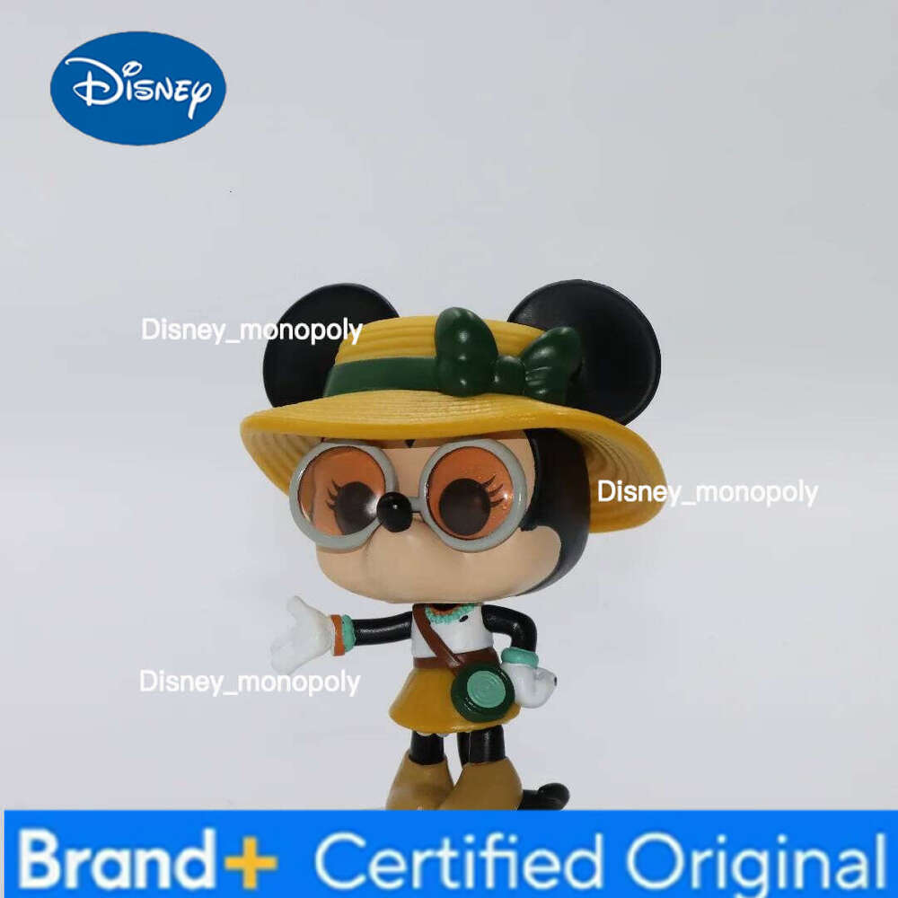 Disney Original Funko Pop Mickey Anime Minnie Mouse #1585 Action Figure Doll Model Gift for Kids Collectible Desk Decor H260205