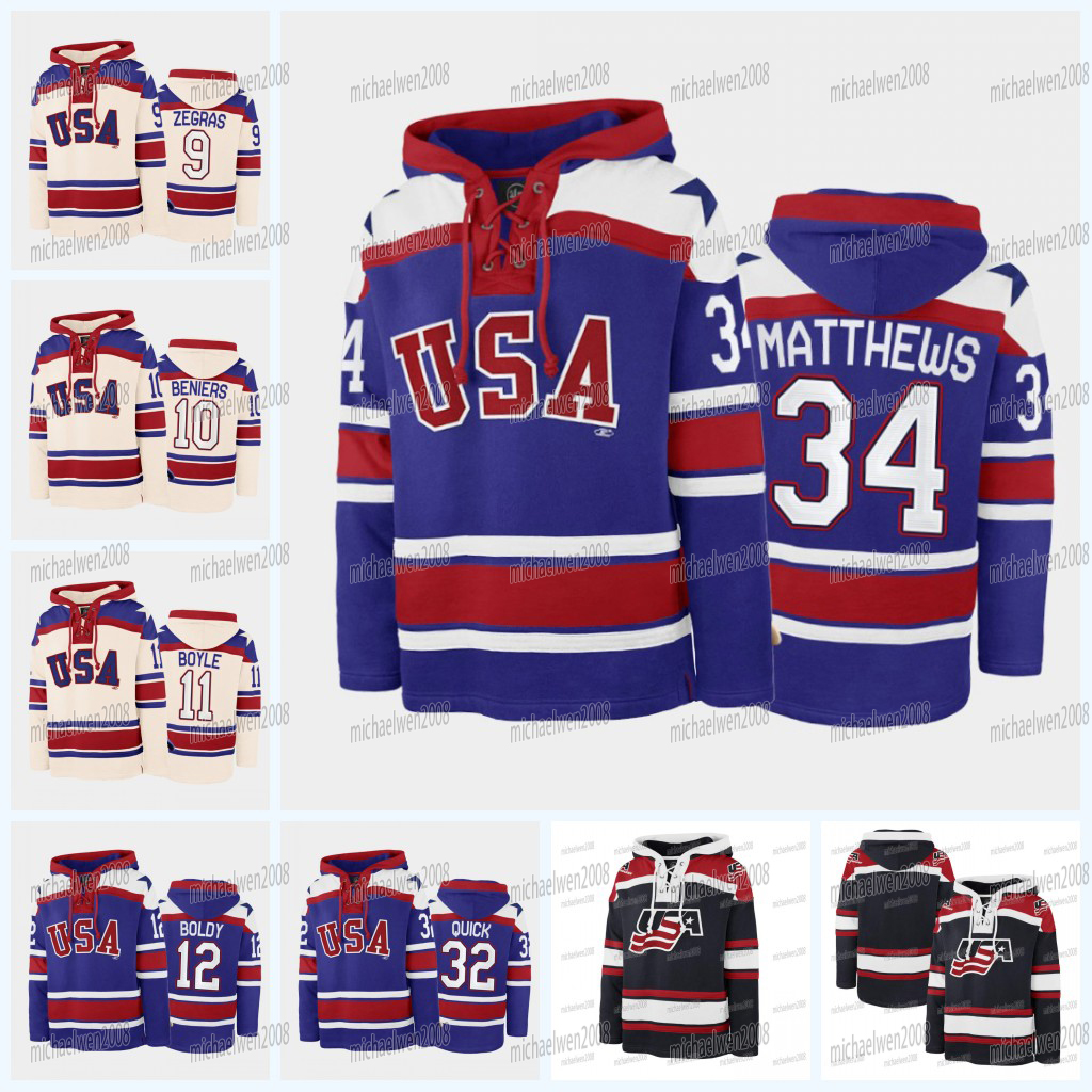 Women Youth Team Name USA 2026 Winter Olympicss Hoodie Jerseys Matthew Tkachuk Matthew Jake Guentzel Brady Tkachuk Jack Hughes Adam Fox Quinn Hughes Slavin
