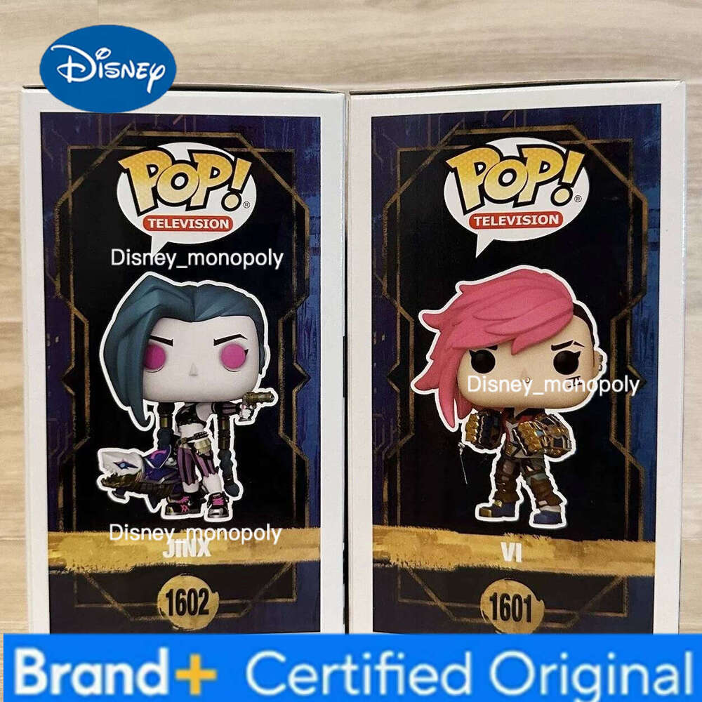 Disney FUNKO POPJinx Vi Caitlyn Mel Viktor Anime ArcaneLeague of Legends Limited Edition Vinyl Figure Collect Decoration Toy H260205