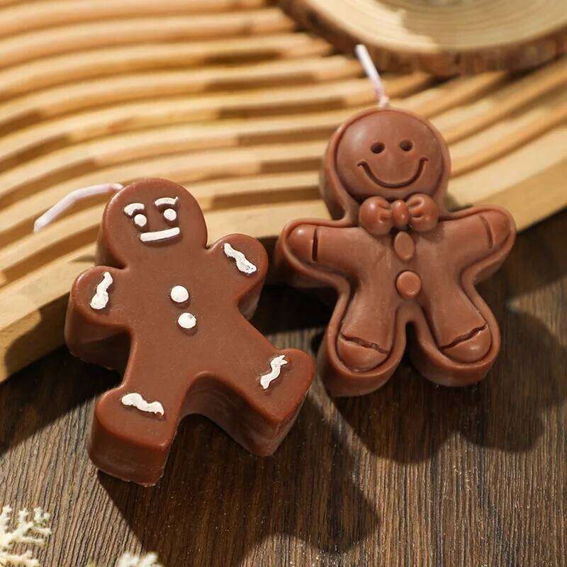 Gingerbread Man Aroma Candle Christmas Companion Gift Fragrance Festival Decoration S260204