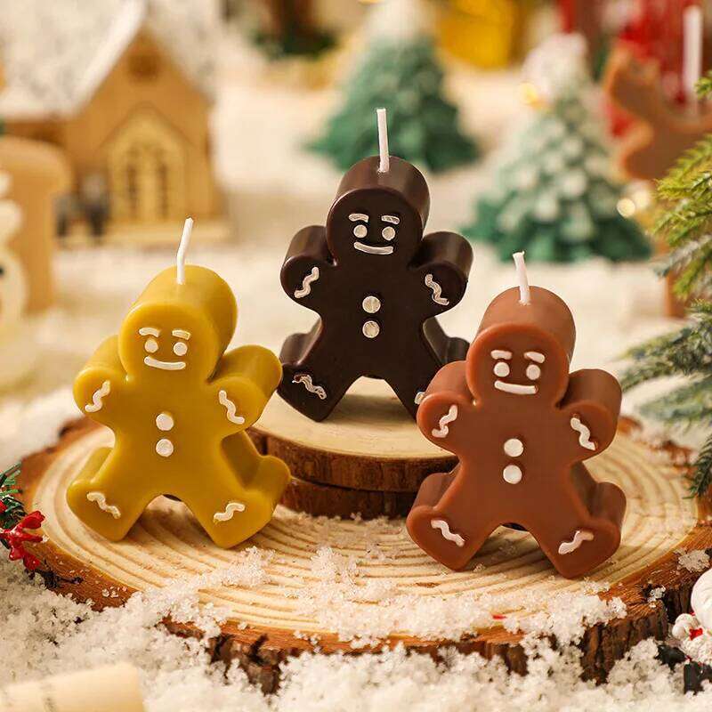 Gingerbread Man Aroma Candle Christmas Companion Gift Fragrance Festival Decoration S260204