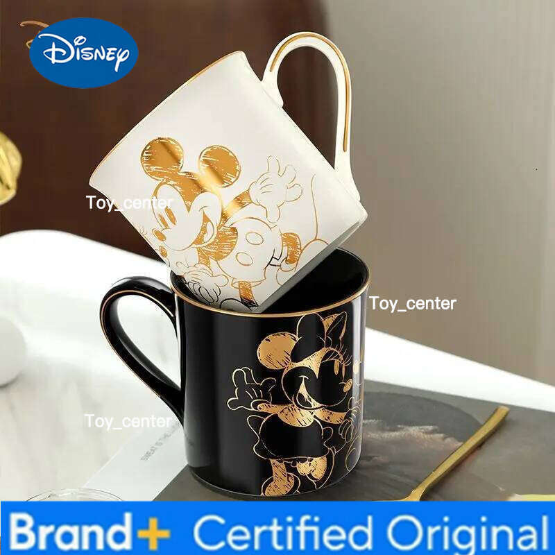 Disney Mickey Minnie ceramic creative couple water office tea coffee children milk cup Valentine's Day gift H260205