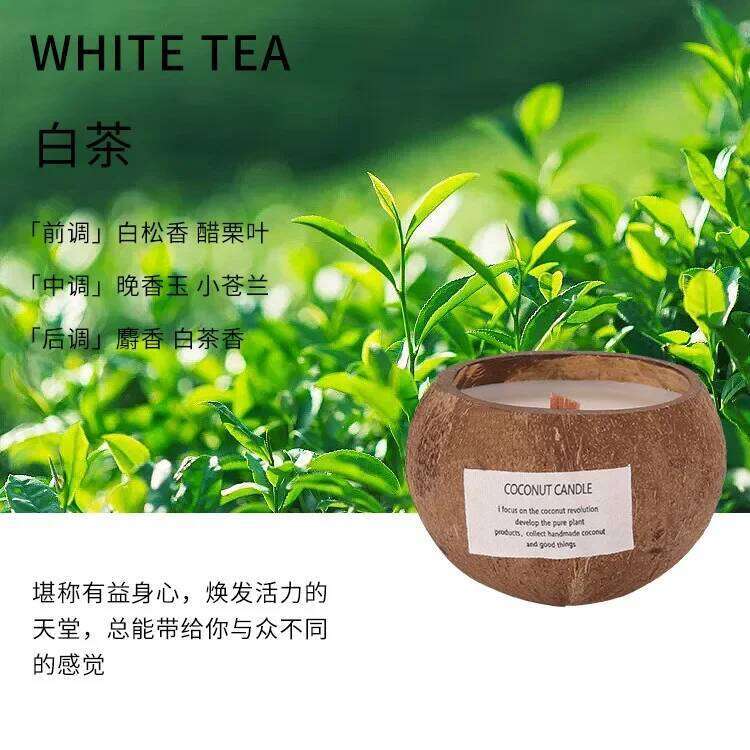 Coconut Shell Aromatherapy Birthday Candles Osmanthus Soybean Candle Bedroom Fragrance Decoracion m H260205