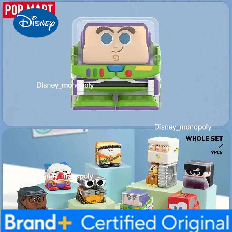 Disney MART /Pixar POP CUBE - 1 Series Blind Box Guess Bag Desktop Decoration Cute Model Gift Girl Toys Anime H260205