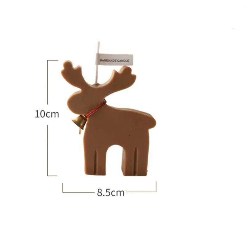 Creative Christmas Elk Festive Atmosphere Red Deer Scented Candles Party Decorations Souvenir Gifts S260204