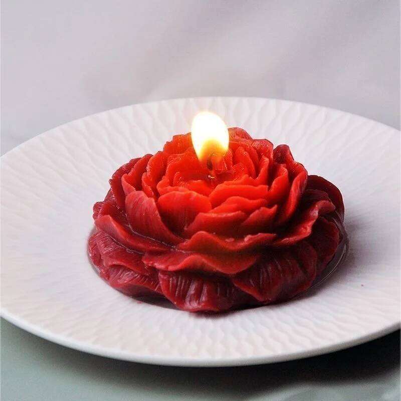 Low Temperature Roses Peonies Handmade Aromatherapy Candles Ins Romantic Birthday Gifts 45 Degree Ornamen S260204