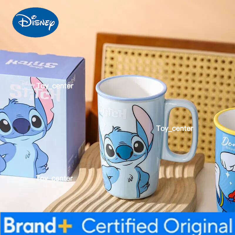 Disney Cartoon Kawaii Pooh Bear Minnie Male & Female New Outdoor Office Cute Home Couple Ceramic Drinking Cup Holiday Gifts H2602051
