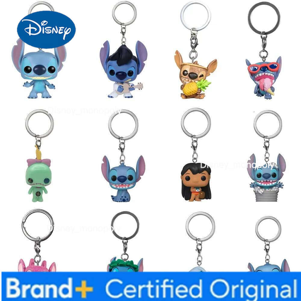 Disney Pocket Keychain Scrump Summer Stitch Figure Model Toy H2602051