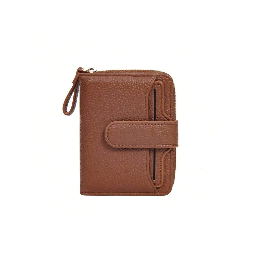 Fashion faux leather Korean Style Snap Closure Coin Purse Multi-Functional Wallet For Women holder wall Z260205