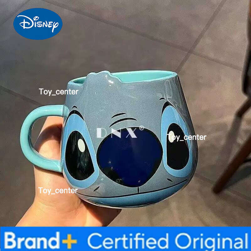 Disney Anime Stitch High-Looking Fashion Creative Pattern Couple Milk Drinking Coffee Ceramic Mug Birthday Office Water Cup Gifts H260205