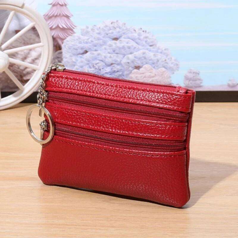 Women Short Zipper Wallet Multi-functional Coin Purse Small Bag Money Bags Leather Key Holder Mini Wallets Z260205