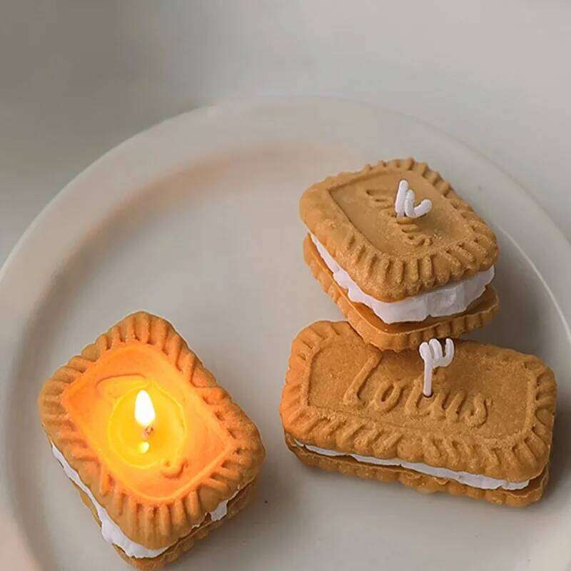 Creative Cookies Aromatherapy Candle Wedding Accompaniment Gifts Family Bedroom Decor S260204