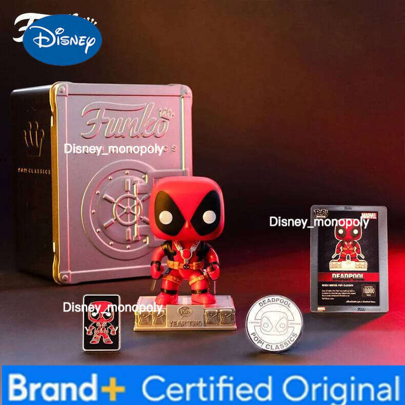 Disney Funko Pop Marvel Classics Deadpool Limited-edition 10000 PCS Peripheral Figurines Toys for Boys Gift Collectible Ornaments H260205