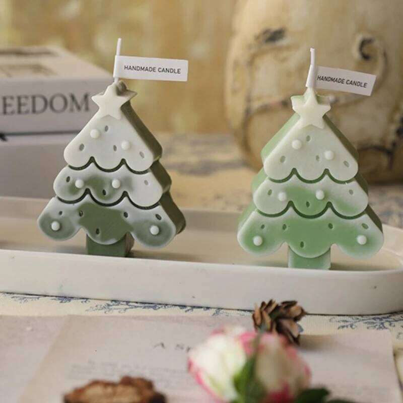 Scented Gift Box Fragrance Decoration Atmosphere Creative Souvenir Christmas Tree Candles S260204