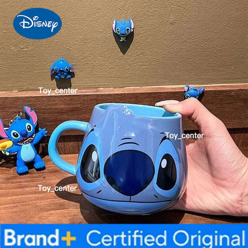 Disney Stitch New Cute Girl High-Looking Fashion Cartoon Creative Pattern Couple Milk Drinking Coffee Ceramic Mug Birthday Gift H260205