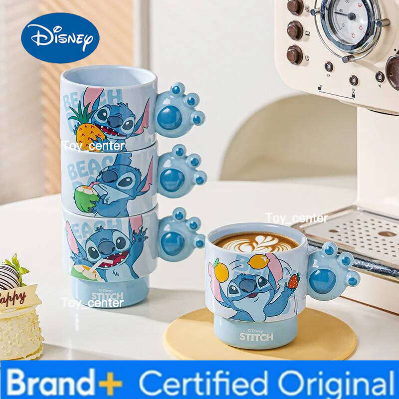 Disney Stitch Mug Office Coffee Stackable Ceramics Mugs High Value Couple Cups Student Hot Water Cup Festival Gift H2602051
