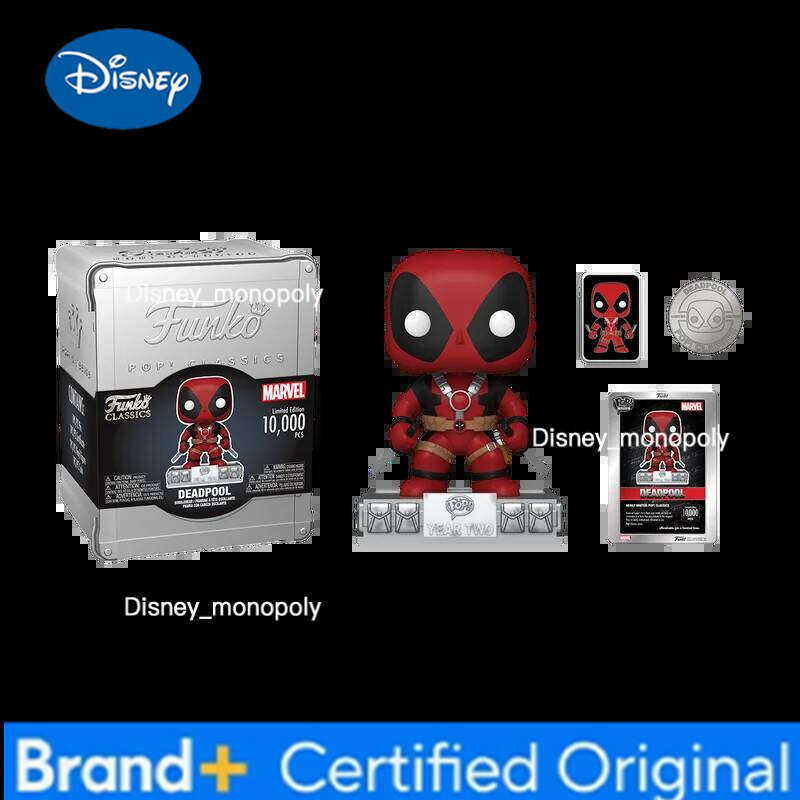 Disney Funko Pop Marvel Classics Deadpool Limited-edition 10000 PCS Peripheral Figurines Toys for Boys Gift Collectible Ornaments H260205