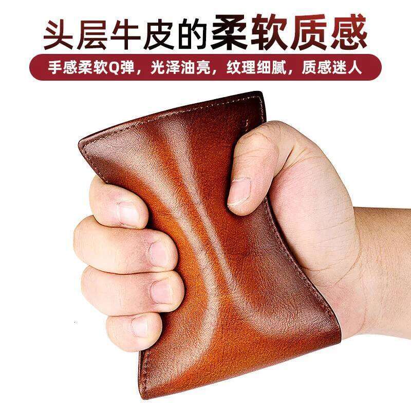 Cowhide Driver's License Leather for Men's High-end Wallets Protection Cover Driving Certificate Two in One Card Pack Z260205