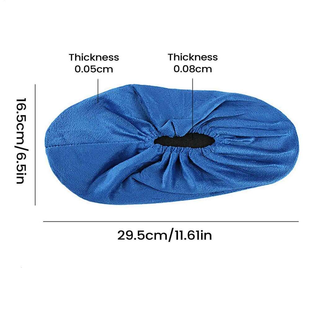 Non-Slip Shoe Covers with Full Sole Protection Soft Fabric Guards Against Dirt Scuffs For Home, Office, Gym & Indoor Workplace S260204