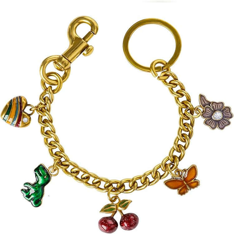 Hot Pendant Strawberry Chain Women's Accessories Cherry Dinosaur Crossbody Bag Keychain