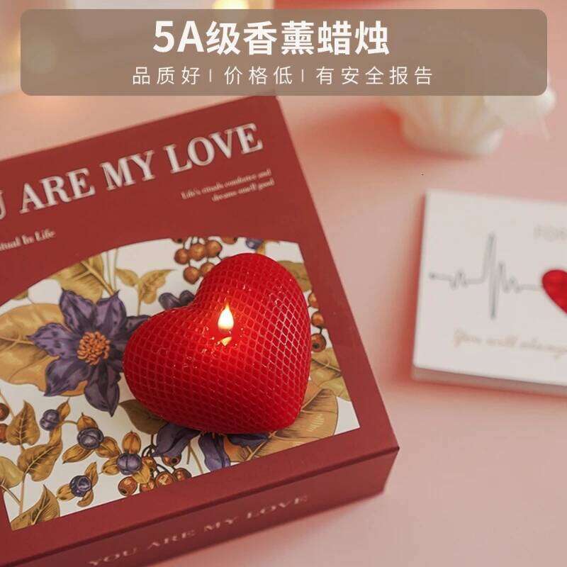 Valentine's Day Scented Candle Premium Box Handmade Soy Wax Smoke-Free Creative Holiday Gift Souvenir fragrance set S260204