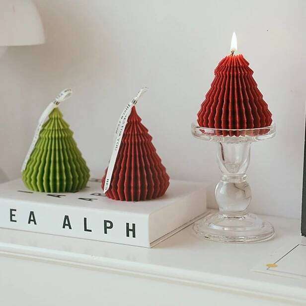 Cute Tree Shaped Aromatherapy Party Fragrance Decoration Diy Candle Creative Christmas Birthday Gift S260204