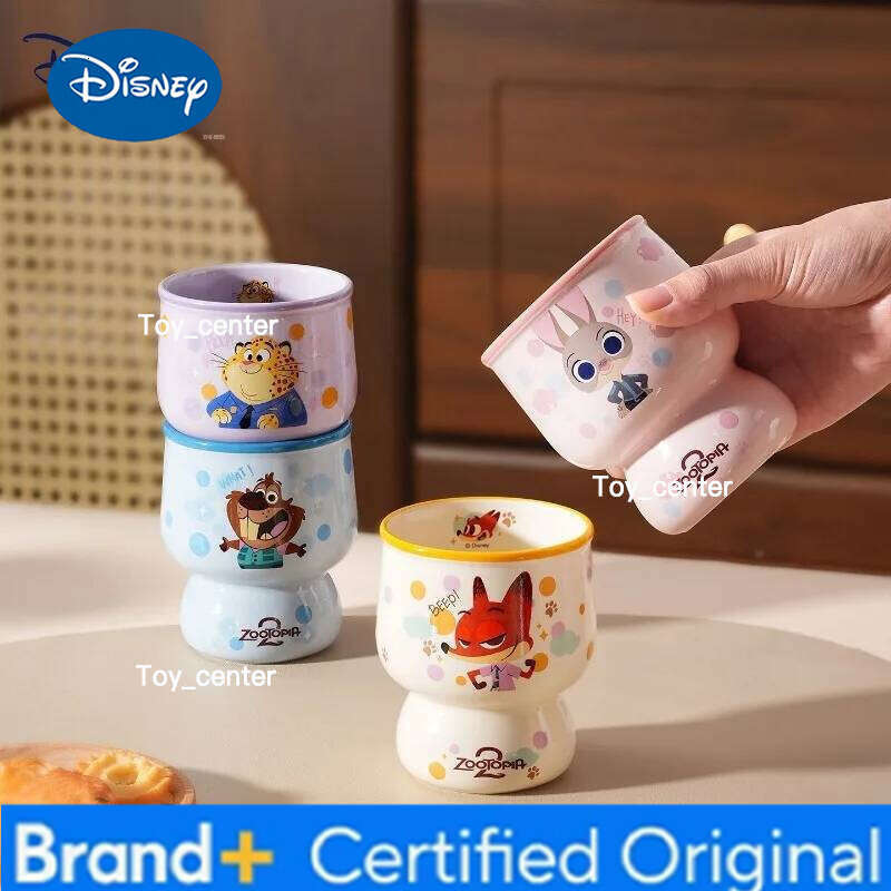 Disney Zootopia 2 Cartoon Anime Couples Mug Cute Ceramic Tea Coffee Milk Cup Set Home Decoration Kawaii Gift for Girls H260205