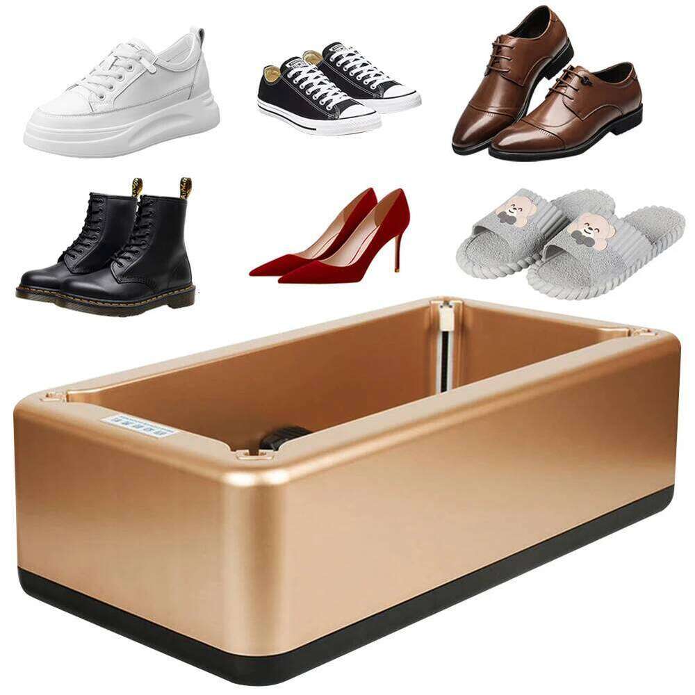 Automatic Cover Dispenser With100Pcs Disposable Covers Hand-Free Shoe Film Machine T Buckle for Indoor Rainy Floor S260204