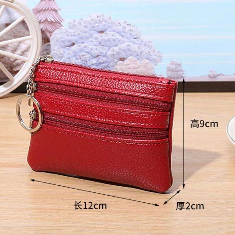 Women Short Zipper Wallet Multi-functional Coin Purse Small Bag Money Bags Leather Key Holder Mini Wallets Z260205
