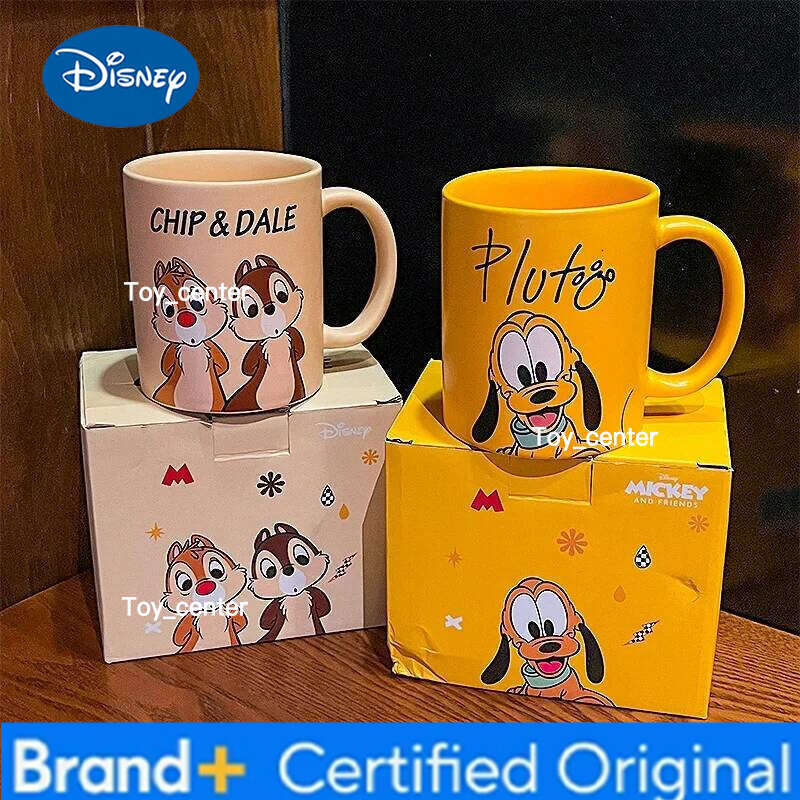 Disney Mickey Minnie Kawaii Cartoon Donald Duck Daisy Mug Office Ceramic Coffee Juice Cup Kids Birthday Gift H260205