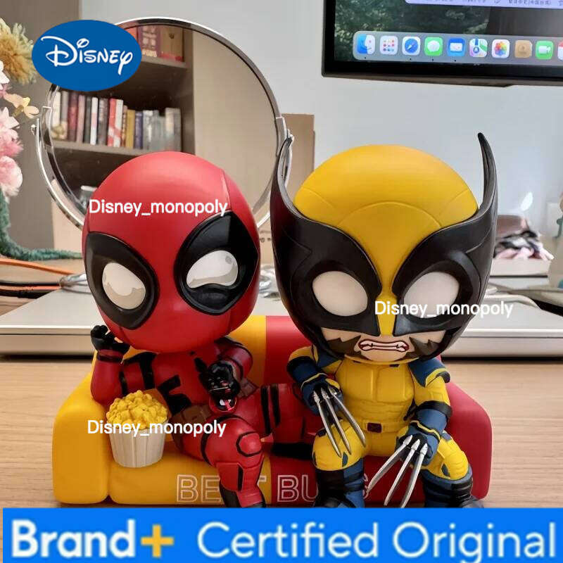 Disney Deadpool and Wolverine Masked Edition Hot Toys COSBABYS Mini Collectible Figures Desktop decorations Gift H260205