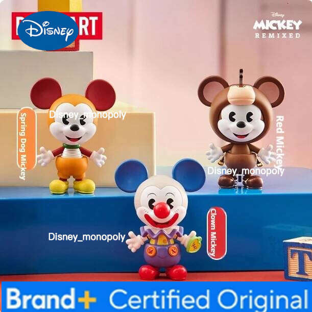 Disney POP MART Remixed: Mickey Meets Pixar Series Blind Cute Play Anime Desktop Ornament Model Mystery Box Toy Gift H260205