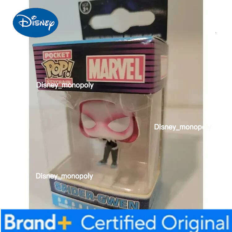 Disney FUNKO NEWest Arrival Spiderman Series Gwen Keychains Thor Keychain Captain America Action Figures Toys with Box H260205