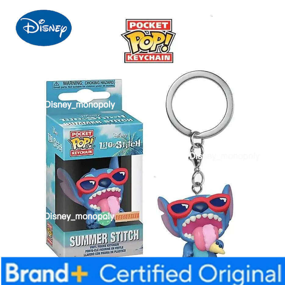 Disney Funko Pocket POP Toy for Collection Ice Cream Stitch Doll Keychain Action Figures H260205