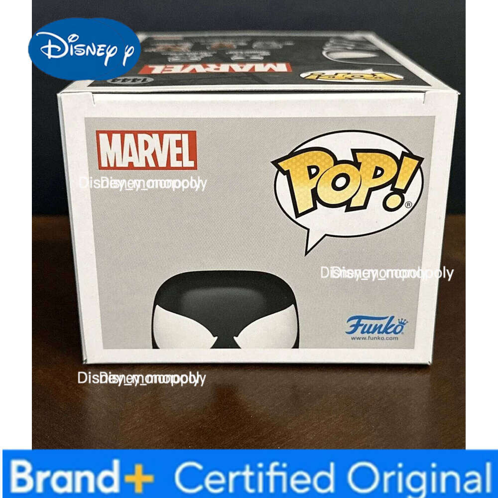 Disney Funko Pop! Marvel Symbiote Suit Spider-Man 1444 Vinyl Limited Edition Q Version Action Figure Model Toy Statue Doll Gift H260205
