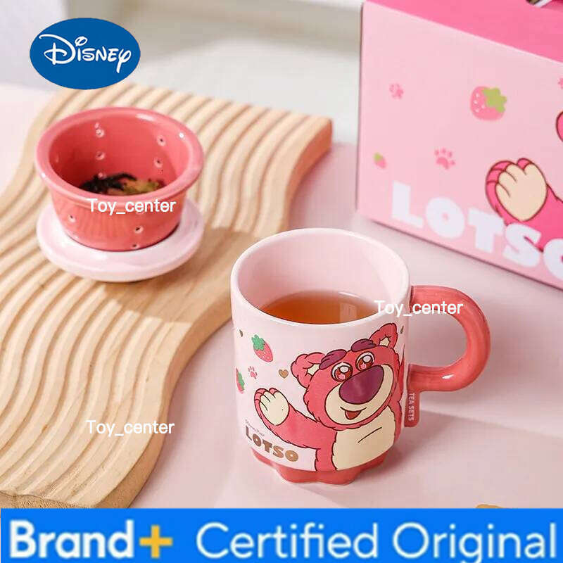 Disney Winnie the Pooh Water Cups with Lid Female Office Tea Strainer High Quality Ceramic Mugs Couple Cup Friends Exquisite Gifts H260205